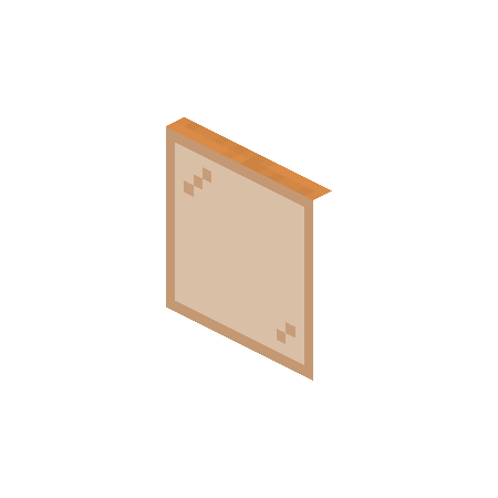 Orange Stained Glass Pane